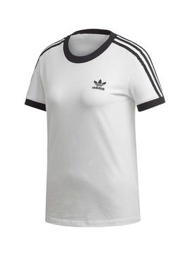 Camiseta Adidas 3 STR Blanco Para Mujer
