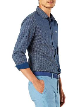 Camisa Dockers Refined Poplin Marino Hombre