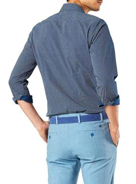 Camisa Dockers Refined Poplin Marino Hombre