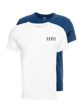 Pack Camisetas Levis Graphic Blanco Para Hombre