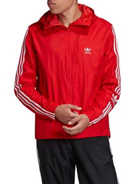 Cortavientos Adidas Lock Rojo Para Hombre