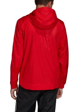 Cortavientos Adidas Lock Rojo Para Hombre