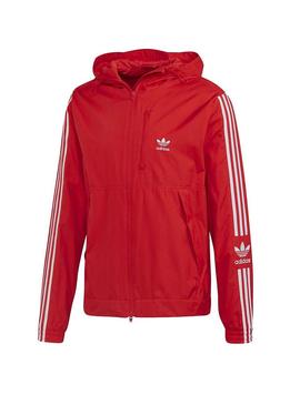 Cortavientos Adidas Lock Rojo Para Hombre