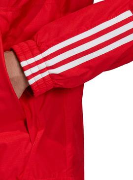 Cortavientos Adidas Lock Rojo Para Hombre