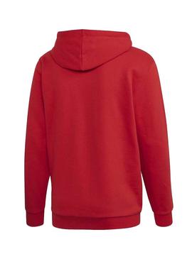 Sudadera Adidas 3-Stripes Rojo Para Hombre