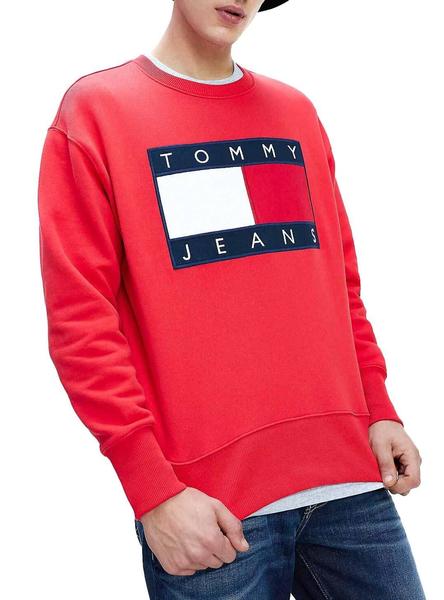 Sudadera Tommy Jeans Flag Hombre