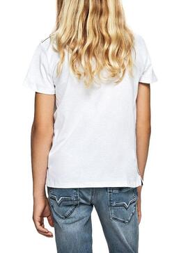 Camiseta Pepe Jeans Troy Blanco Para Niño