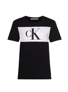 Camiseta Calvin Klein Blocking Monogram Negro 