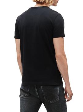 Camiseta Calvin Klein Monogram Pocket Negro Hombre