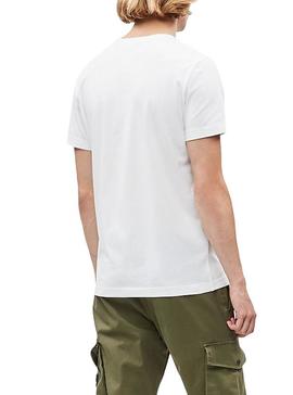 Camiseta Calvin Klein Monogram Pocket Blanco