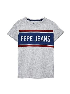 Camiseta Pepe Jeans Talton Gris Para Niño