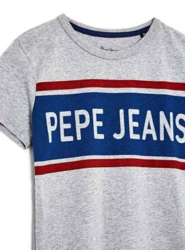 Camiseta Pepe Jeans Talton Gris Para Niño