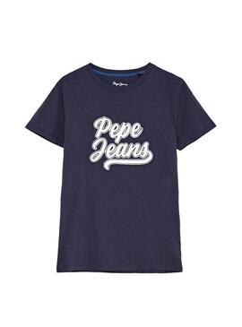 Camiseta Pepe Jeans Trenan Marino Para Niño