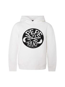 Sudadera Pepe Jeans Saymon Blanco Para Niño