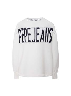 Jersey Pepe Jeans Vivian Blanco Para Niña