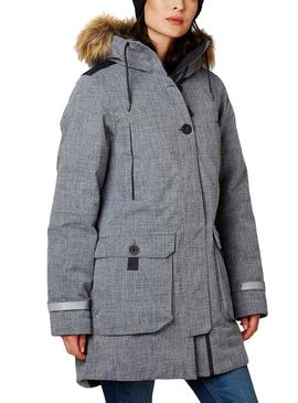 Parka Helly Hansen Longyear Gris Mujer