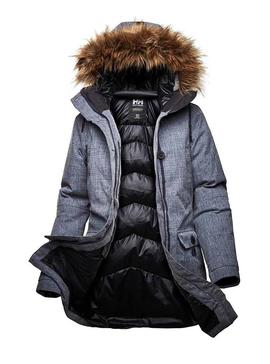 Parka Helly Hansen Longyear Gris Mujer