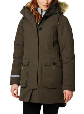 Parka Helly Hansen Longyear Verde Mujer