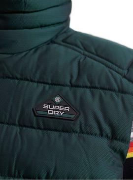 Chaleco Superdry Zip Fuji Verde Hombre