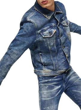 Chaqueta Diesel Nhill Azul Hombre
