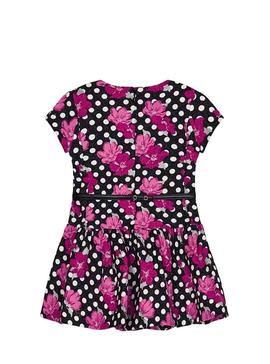 Vestido Mayoral Jacquard Estampado Negro Para Niña