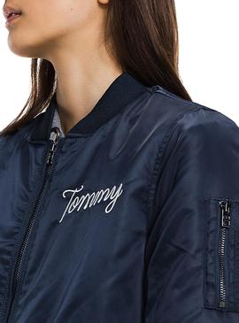 Bomber Tommy Hilfiger Nylon Azul