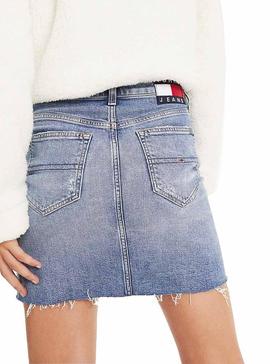 Falda Tommy Jeans Denim AKR Para Mujer