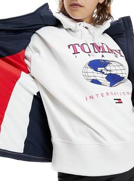 Cazadora Tommy Jeans Modern Marino Para Mujer