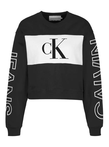 Sudadera Calvin Klein Blocking Logo Negro