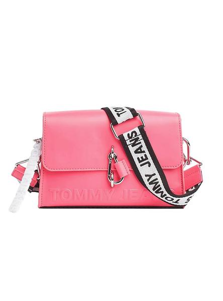 Bolso Tommy Jeans Crossover Rosa Para Mujer