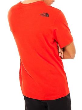 Camiseta The North Face Fine Rojo Hombre