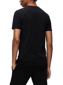 Camiseta Calvin Klein Jeans Vertical Negro Hombre