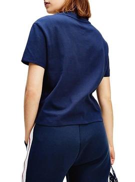 Camiseta Tommy Jeans Outline Azul Mujer
