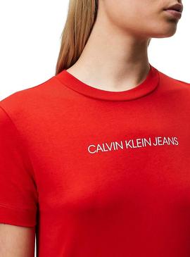 Vestido Calvin Klein Institutional Rojo Mujer