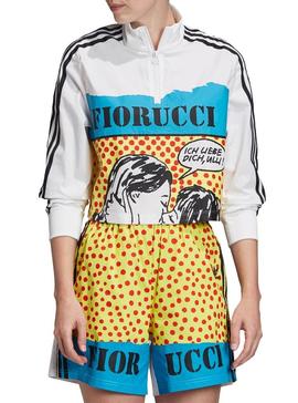 Sudadera Adidas Fiorucci Blanco Mujer