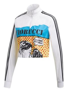 Sudadera Adidas Fiorucci Blanco Mujer