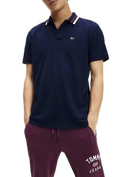 Polo Tommy Jeans Classic Azul Hombre