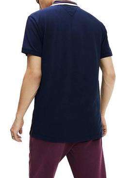 Polo Tommy Jeans Classic Azul Hombre