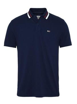 Polo Tommy Jeans Classic Azul Hombre