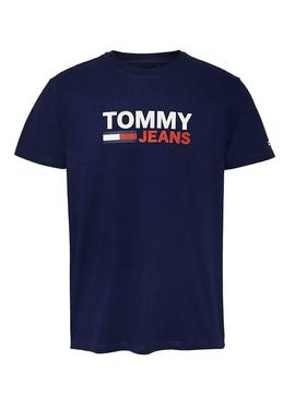 Camiseta Tommy Jeans Corp Azul Hombre