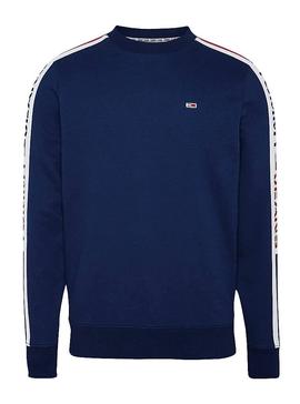 Sudadera Tommy Jeans Branded Azul Hombre