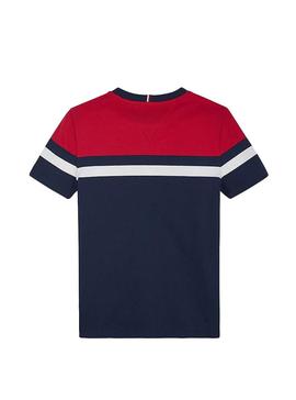 Camiseta Tommy Hilfiger Pique Azul Niño