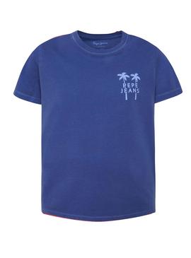 Camiseta Pepe Jeans Alen Azul Niño