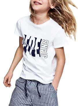 Camiseta Pepe Jeans Sacha Blanco Niño