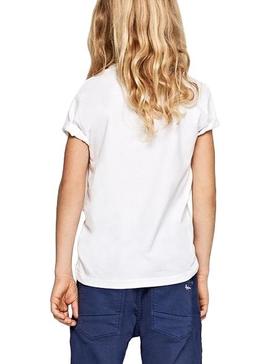 Camiseta Pepe Jeans Raury Blanco Niño