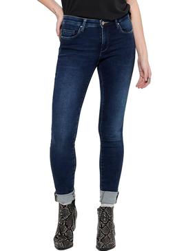 Pantalon Vaquero Only Carmen Dark Mujer