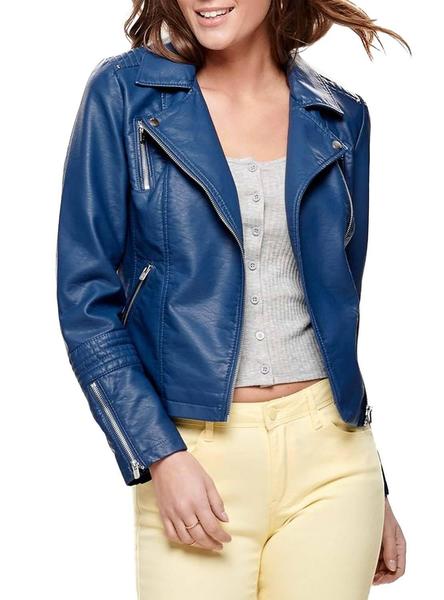 Only Gemma Biker Azul Mujer