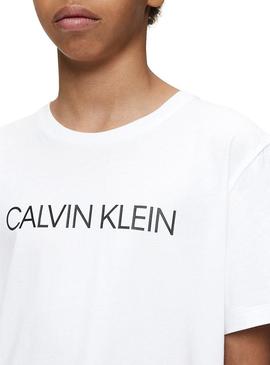 Camiseta Calvin Klein Institutional Blanco Niño
