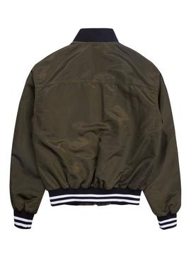 Bomber Tommy Jeans Signature Verde Mujer