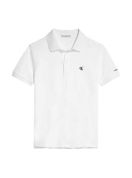 Polo Calvin Klein Essential Blanco para Niño